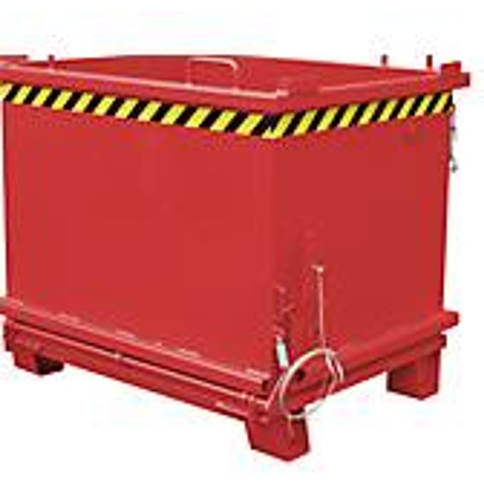 Bodemklepcontainer SB 1000, rood