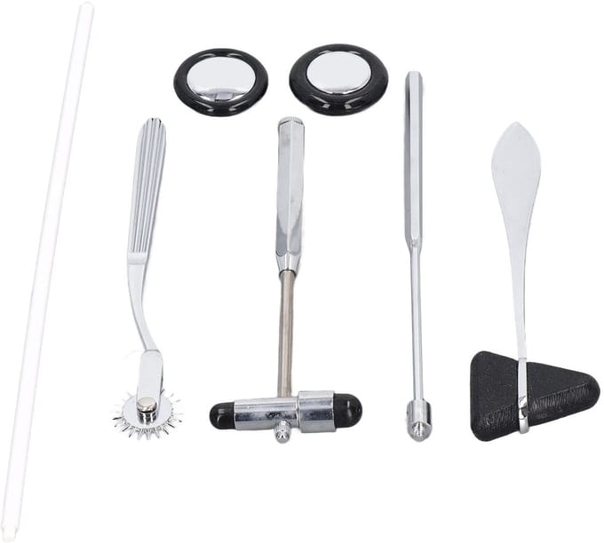 Dailygoods- Neurologische Hamer Set - RVS - Multifunctioneel - Draagbaar - Reflexhamer - Medisch - Laboratoriumbenodigdheden