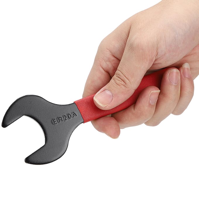 Een Type Sleutel Hoog Koolstofstaal Spantang Sleutel CNC Gereedschapshouder Accessoires(ER20 ) red