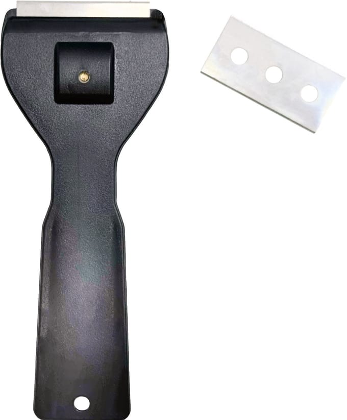 Kookplaatschraper met 5 Reservemesjes – Voor Inductie en Keramisch – 3BMT®