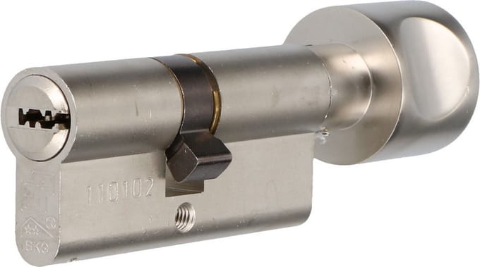 S2 veiligheidscilinder F6 K45/35 SKG 2, knopcilinder (gelijksluitend)