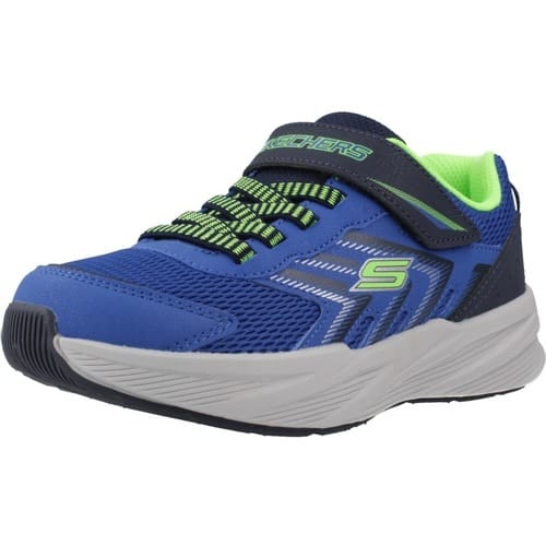Skechers Microspec Tread jongens sneaker - Blauw multi