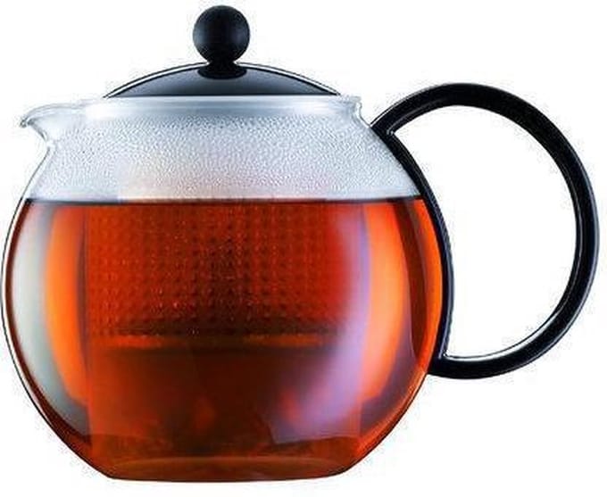 Bodum Assam Theepot Met Plastic Filter - 8 Kops - 1.0 L - Zwart