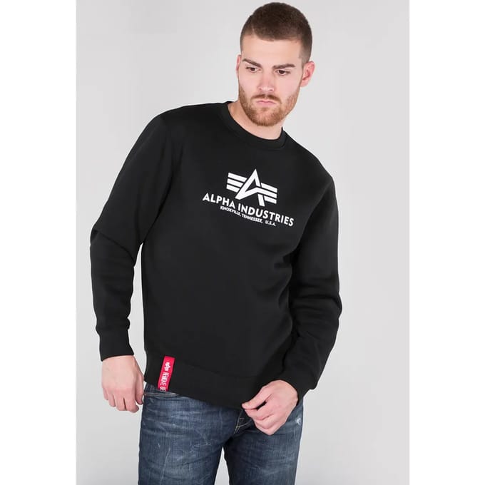 Sweatshirt met logoprint model 'BASIC SWEATER'