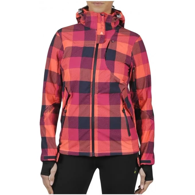 Vrouwen softshell jacket met print Peak Mountain Aveny