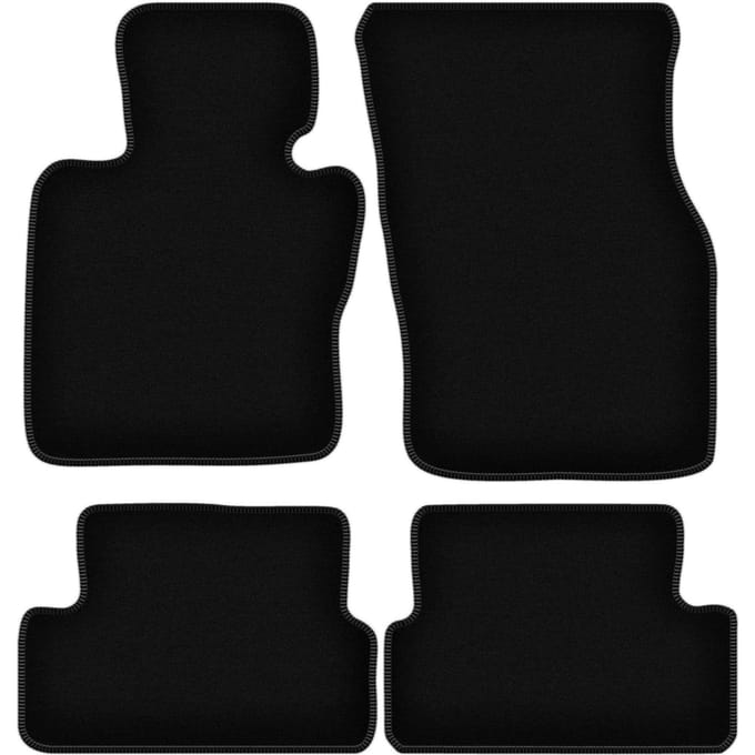 BASIC zwarte velours matten voor: Mini Cooper F57 cabriolet (2014-)