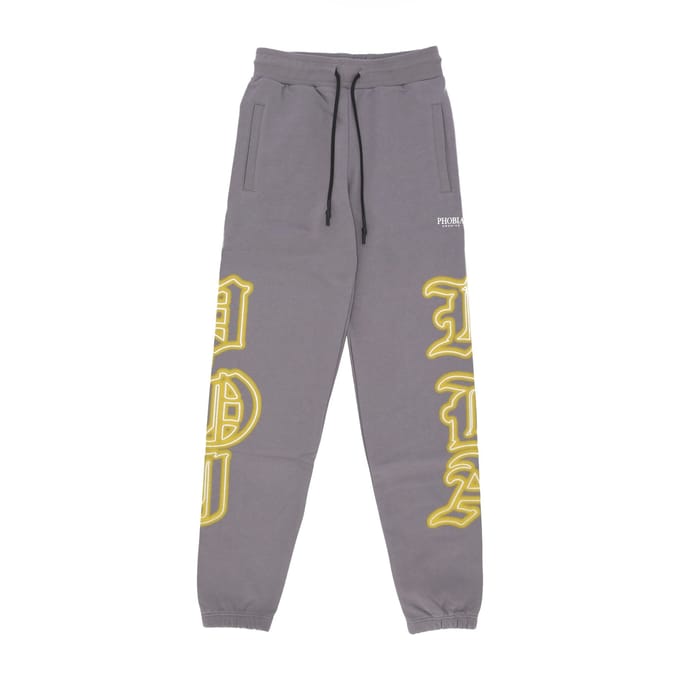 Lichtgewicht trainingsbroek heren gothic sk print broek grijs