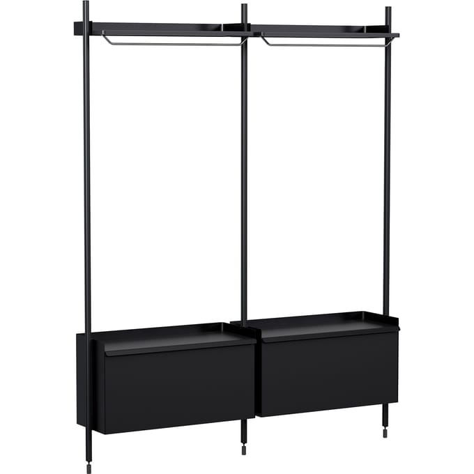 HAY Pier System 1002 Garderobe - black