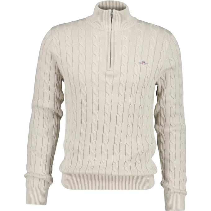 Pull 1/2 zip gedraaide brei Gant
