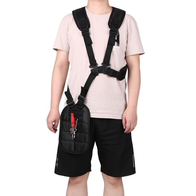 Comfort Strap Dubbele Schouder Maaier Trimmer Harnas Riem voor Bosmaaier& zwart
