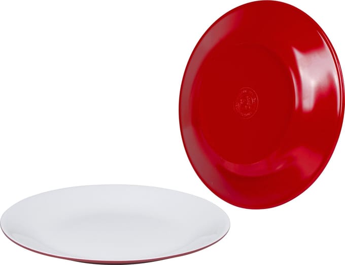 Bo-Camp Campingbord - 100% Melamine - Ø 25,7 Cm - Two-tone Rood