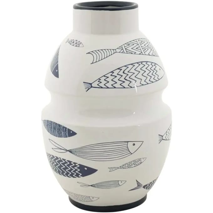 Vaas Mauro Ferretti Ceramica Fish
