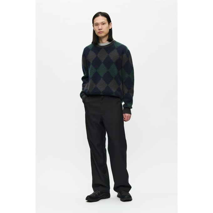 Broek van wolmix met achterzakken, model 'Henry trousers'