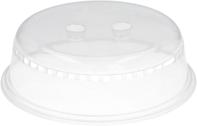Gerimport Magnetron deksel - 21 cm - transparant - afdekschaal - magnetronstolp