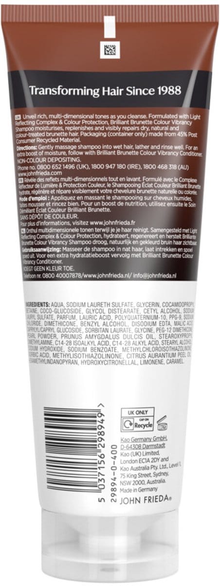 Vibrancy Brunette Glansversterkende Shampoo 250 ml