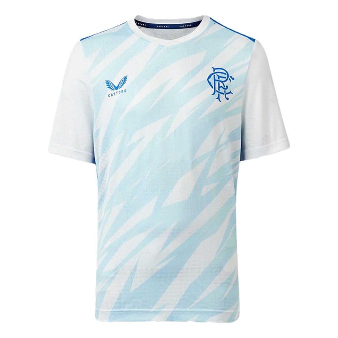 Castore Kinderen/Rangers FC Voetbalshirt (Wit/Lapisblauw)