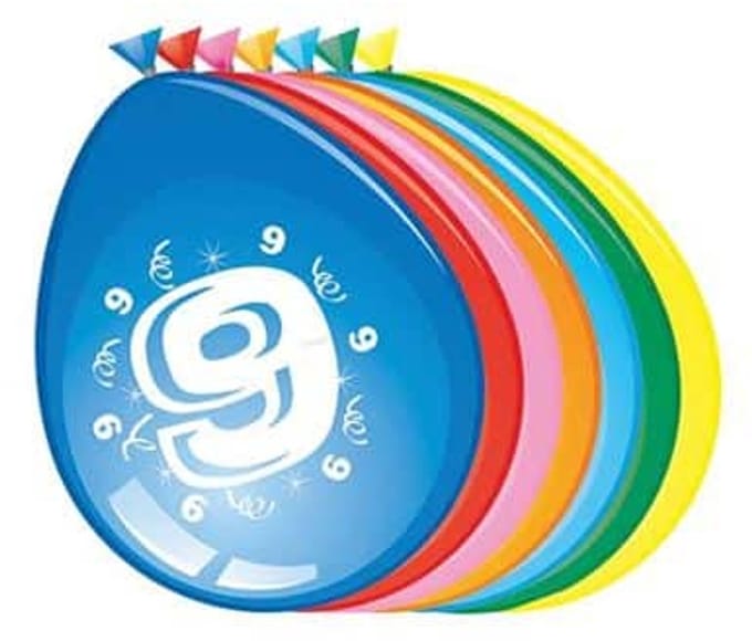 Ballonnen 9 jaar