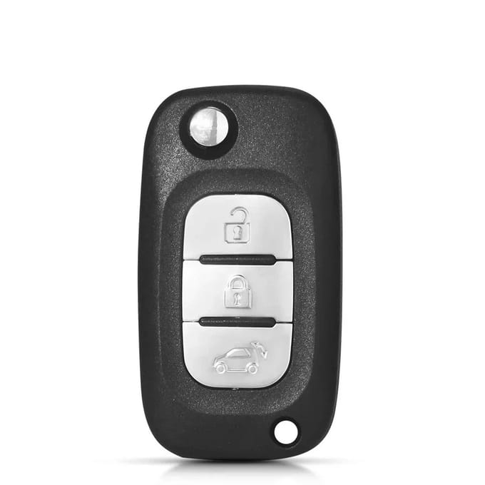 XEOD Autosleutelbehuizing - sleutelbehuizing auto - sleutel - Autosleutel / Geschikt voor Mercedes Citan & Smart 3 Knops sleutel