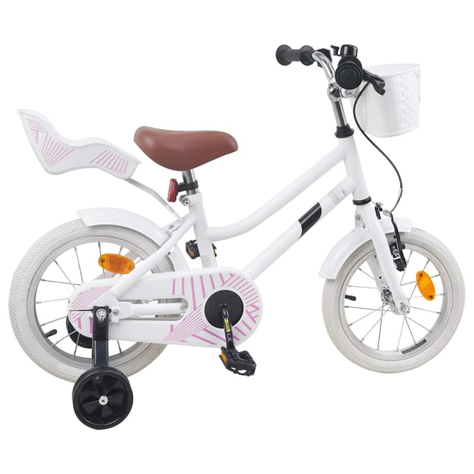 vidaXL - Kinderfiets - 16 - Inch - voor - 4-6 - jaar - oud - Wit
