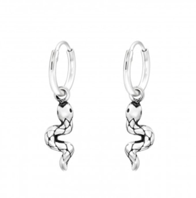 WeLoveSilver - oorringen - slangmodel - 925 zilver - hypoallergeen