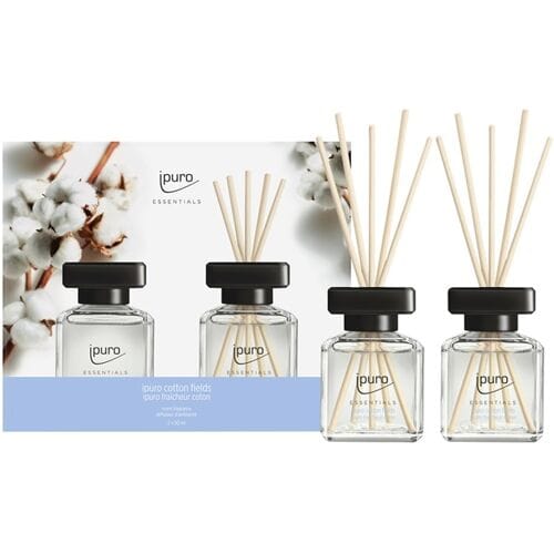 Geurstokjes Ipuro Cotton Fields 2 x 50 ml geschenkset