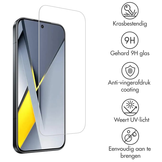 Accezz Screen Protector - Geschikt voor Xiaomi Poco F8 Pro - Gehard Glas Screenprotector