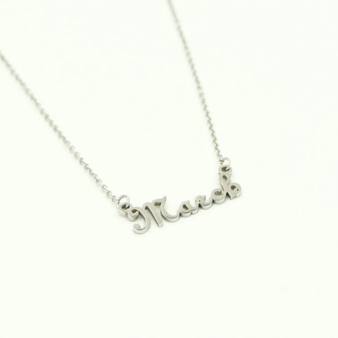 Ketting-maand maart zilver