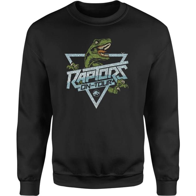 Jurassic Park Raptors On Tour Stroke Sweatshirt - Zwart - L