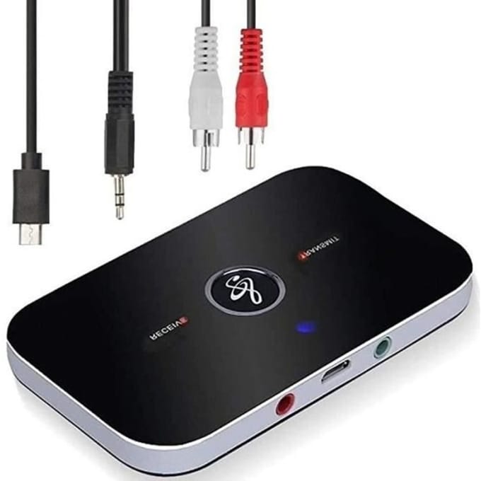 Bluetooth Adapter OntvangerOzvavzk Bluetooth Zender Ontvanger 50 Zender Ontvanger Bluetooth Audio 2 in 1 met Au-uitgang