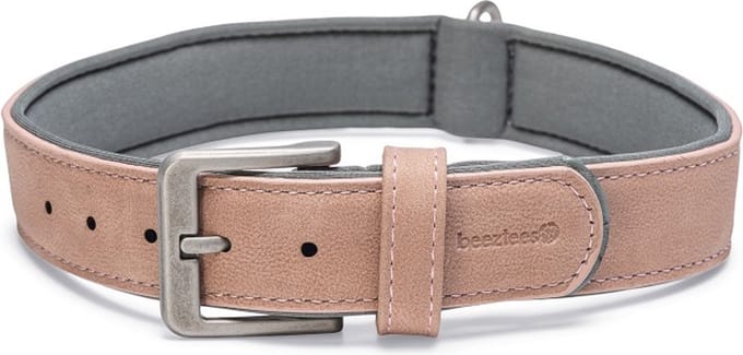 Beeztees Balacron Ax Halsband Hond - Kunstleer - Roze - 43-53 cm x 25 mm