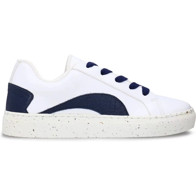 NAE Vegan Shoes Berlin - Sneakers Schoenen Wit-Blauw , Maat: EU 41