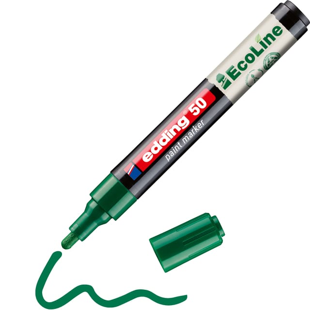 Paintmarker edding 50 EcoLine op waterbasis 2-3mm groen
