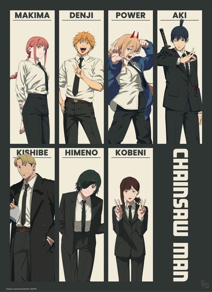 Poster Chainsaw Man - Devil Hunters 38x52cm