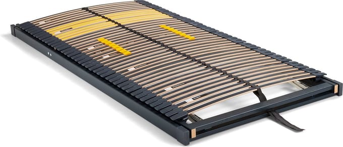 Beter Bed Bossflex 600 Lattenbodem 90 x 200 cm - Handverstelbaar - Bedbodem - Max. 120kg - Antraciet/Geel