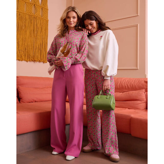 Ydence Pants Solange Broeken Dames - Roze - Maat S