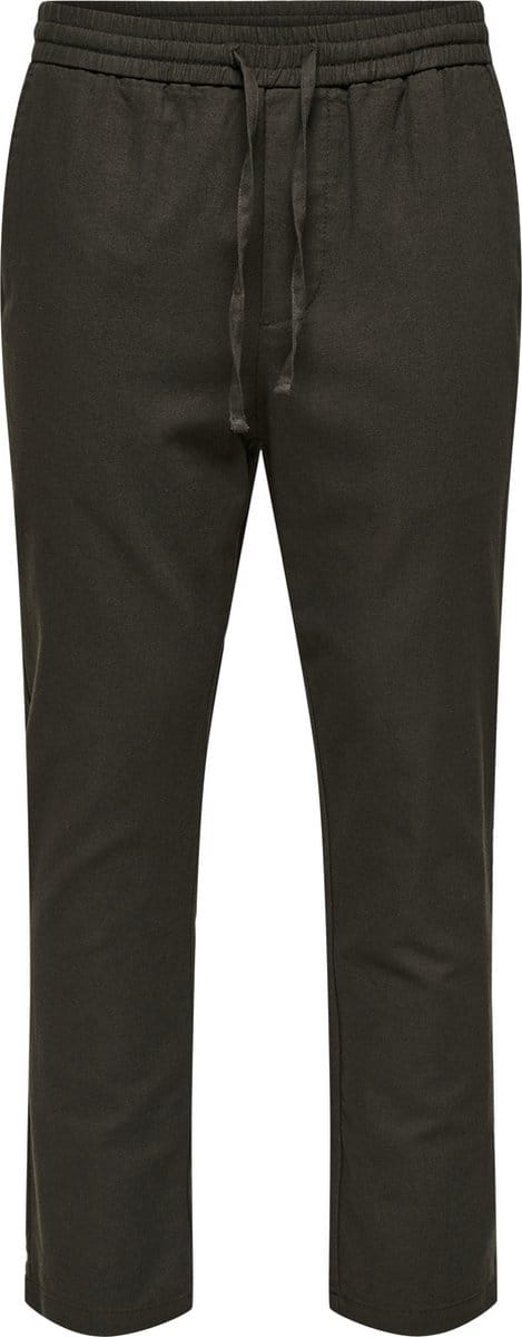 ONLY & SONS Joggingbroek ONSLINUS Tapered fit Linnen Joggingbroek