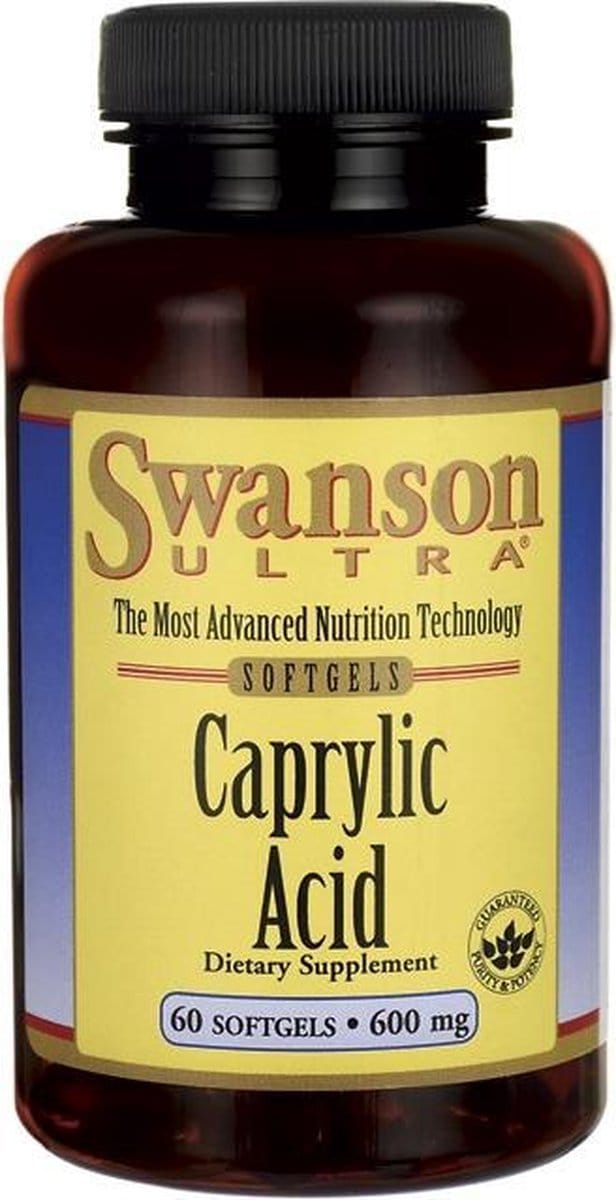 Supplementen - Caprylic Acid - 600mg - 60 Softgels - Swanson -