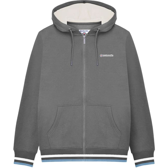 Lambretta Heren Full Zip Hoodie (Strijkijzer)