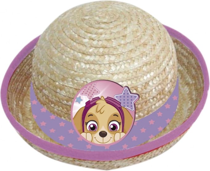 zonnehoed stro Paw Patrol meisjes creme maat 50