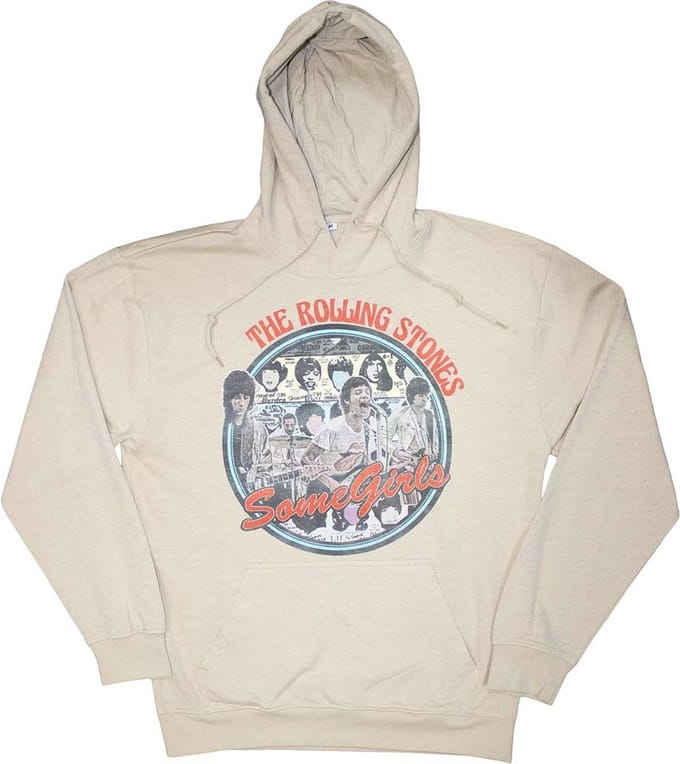 The Rolling Stones - Some Girls Circle Hoodie/trui - M - Creme