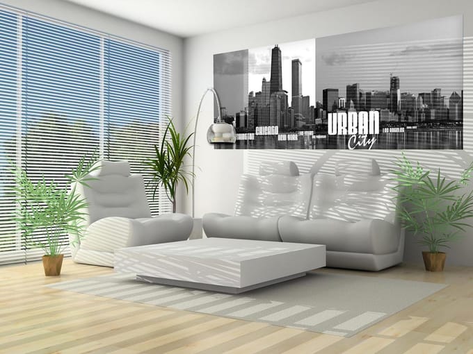 City Skyline Photo Wallcovering