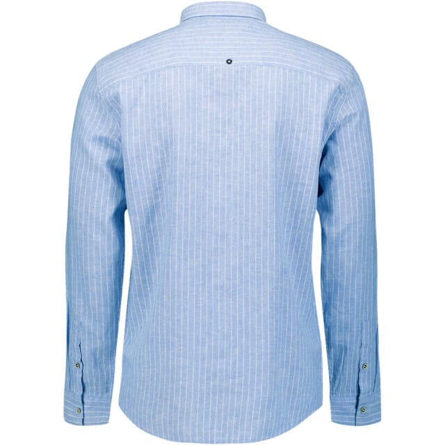 No Excess Shirt vertical small stripe with li blue