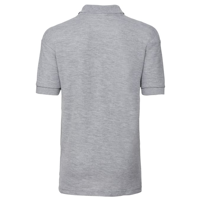Russell Poloshirt van katoen voor kinderen (Lichte Oxford Heide)