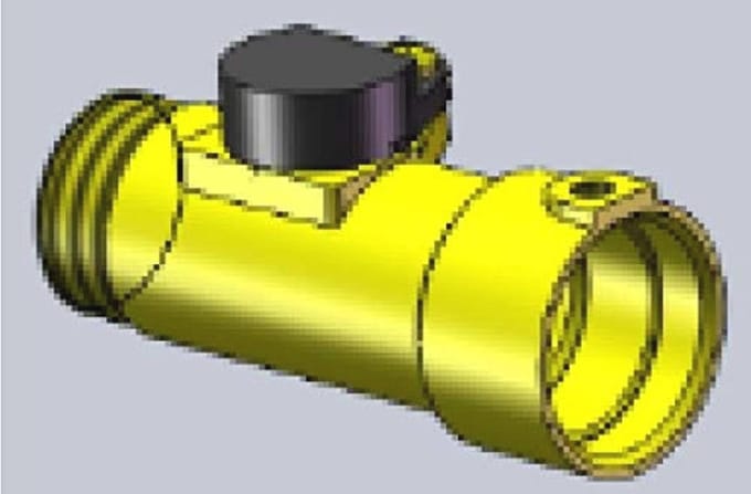 Waterstroomsensor - Boiler Sensor - Warm Water - Automatische Schakeling - 10 cm - Geel
