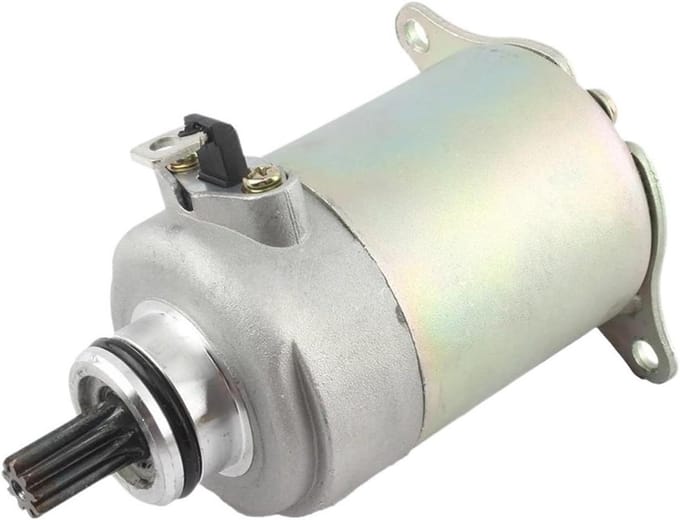 Startmotor - Elektrische Starter - Voertuig Starten - Stille Werking - 9 Tanden - Zwart