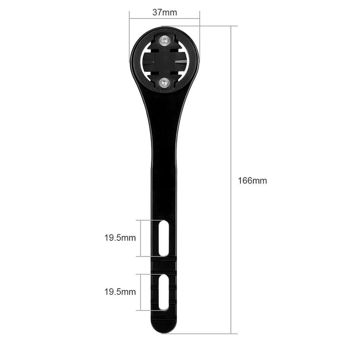 Racefiets Stuurcomputerhouder voor Garmin/Cateye/Bryton Fietscomputer Sportcamera zwart