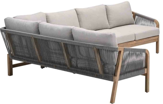 Garden Impressions Alora lounge dining set 2-delig links - grey sand
