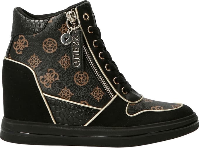 Guess - Maat 37 - Nangy Dames Sneakers - Brown/Black