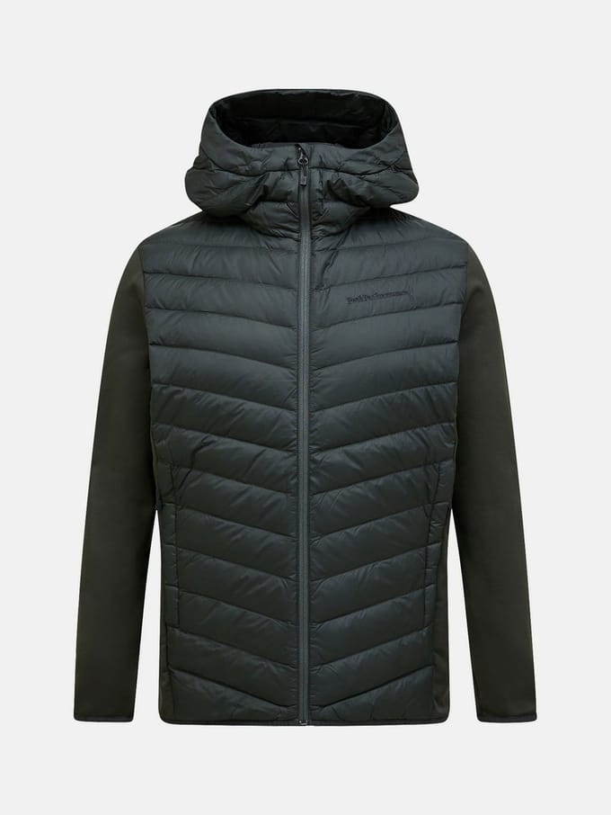 PEAK PERFORMANCE M FROST DOWN HYBRID HOOD Olive extreme-XL