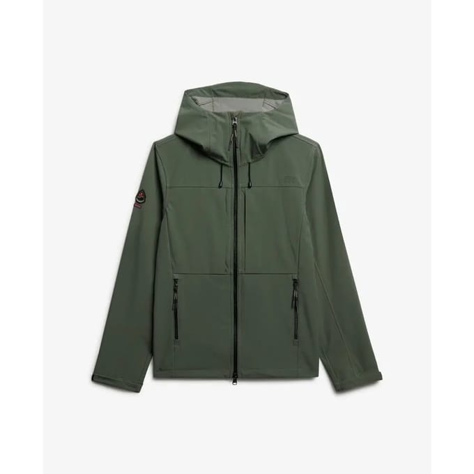 Superdry - Gewatteerde Softshell Trekker Jas Met Capuchon - Heren